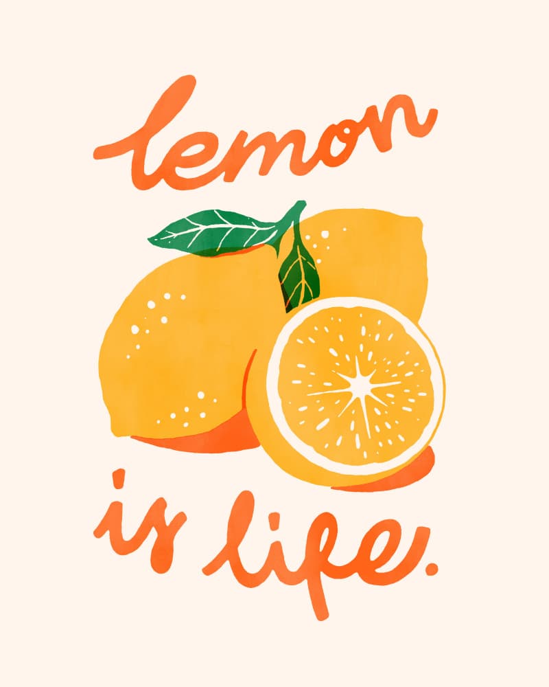 Lemon Is Life by Arté Koola — canvas wall art