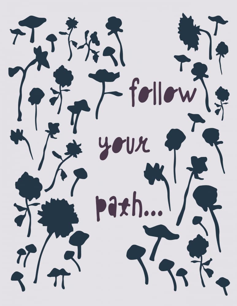 Follow Your Path Botanicals by Michele Frechette — canvas wall art