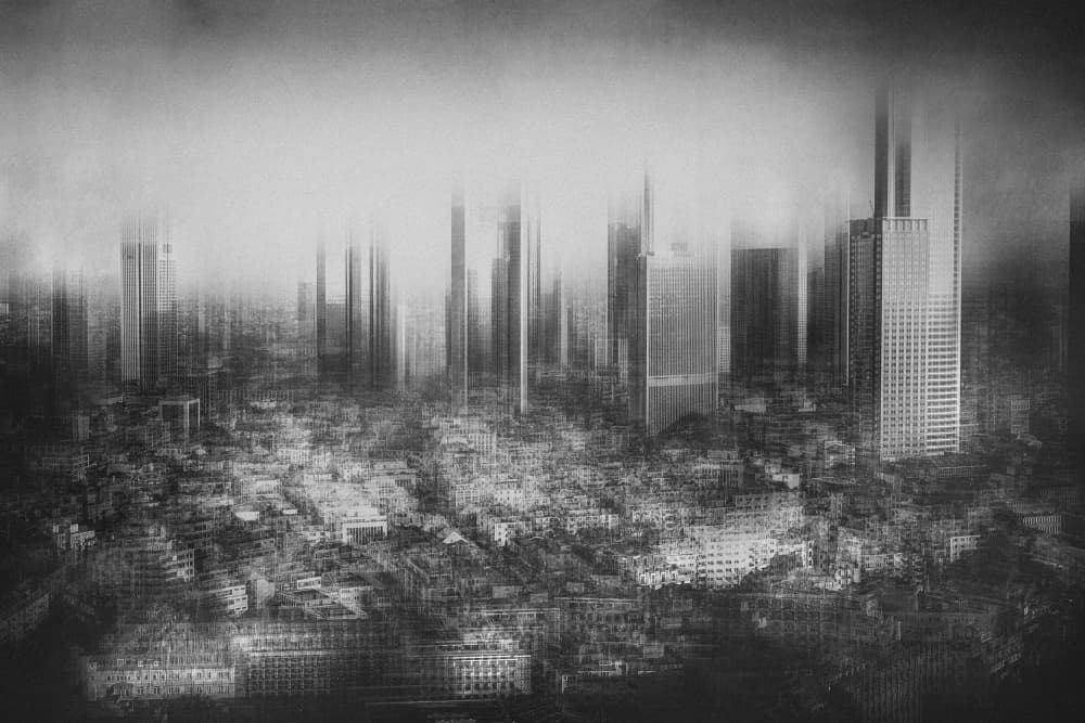 Blurred Cityscape Vision by Eiji Yamamoto — canvas wall art