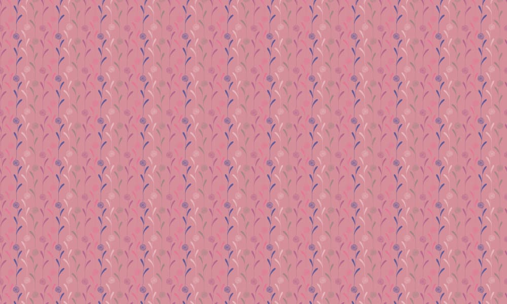 Soft Pink Botanical Pattern by Yvonne Gustafsson — canvas wall art