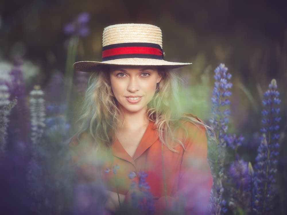 Woman In Purple Blooms by Rostovskiy Anton — canvas wall art