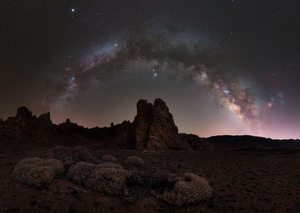 Milky Way Desert Sky by Antonio Melián Vega — canvas wall art