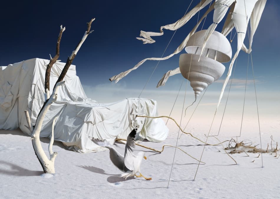 Surreal White Desert by Radoslav Penchev — canvas wall art