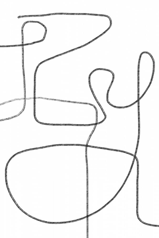 Flowing Abstract Lines by Melloi Art Prints — canvas wall art