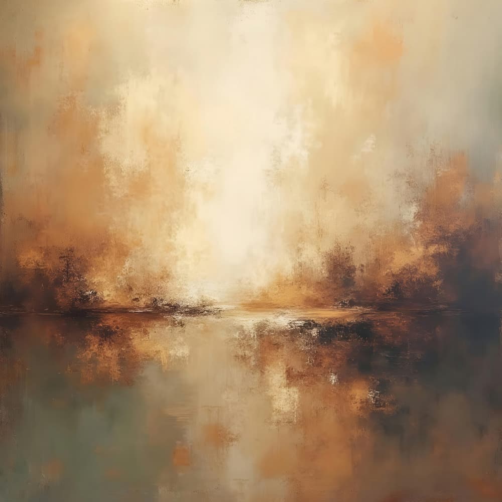 Golden Lake Glow by Alpenglow Workshop — canvas wall art