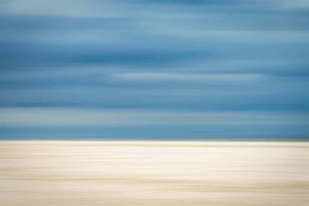 Serene Beach Horizon by Dieter Reichelt — canvas wall art