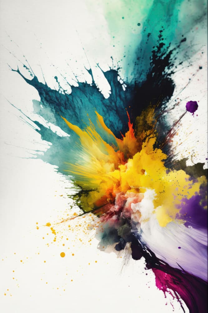 Vibrant Color Explosion by Mauro — canvas wall art