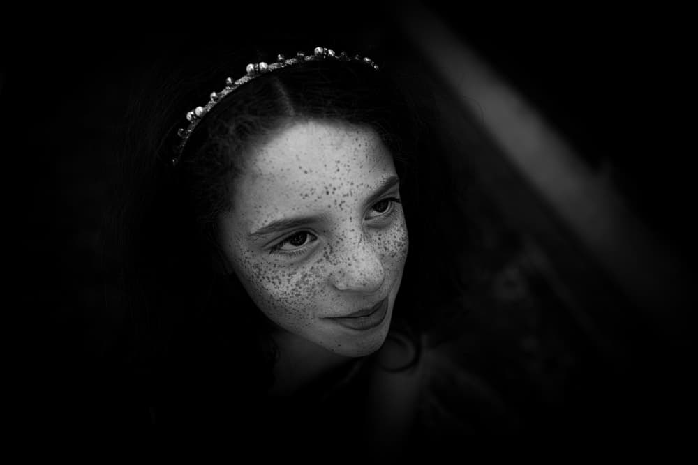 Dreamy Freckled Girl by Joao Galamba — canvas wall art