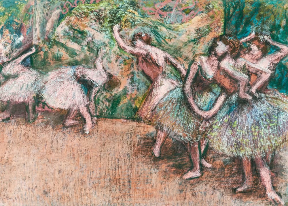 Ballet Scene by Edgar Degas — canvas wall art