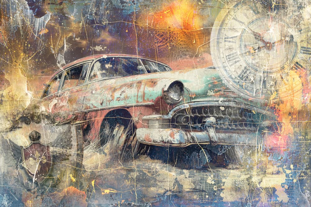 Timeless Vintage Car by Rafal Kulik — canvas wall art