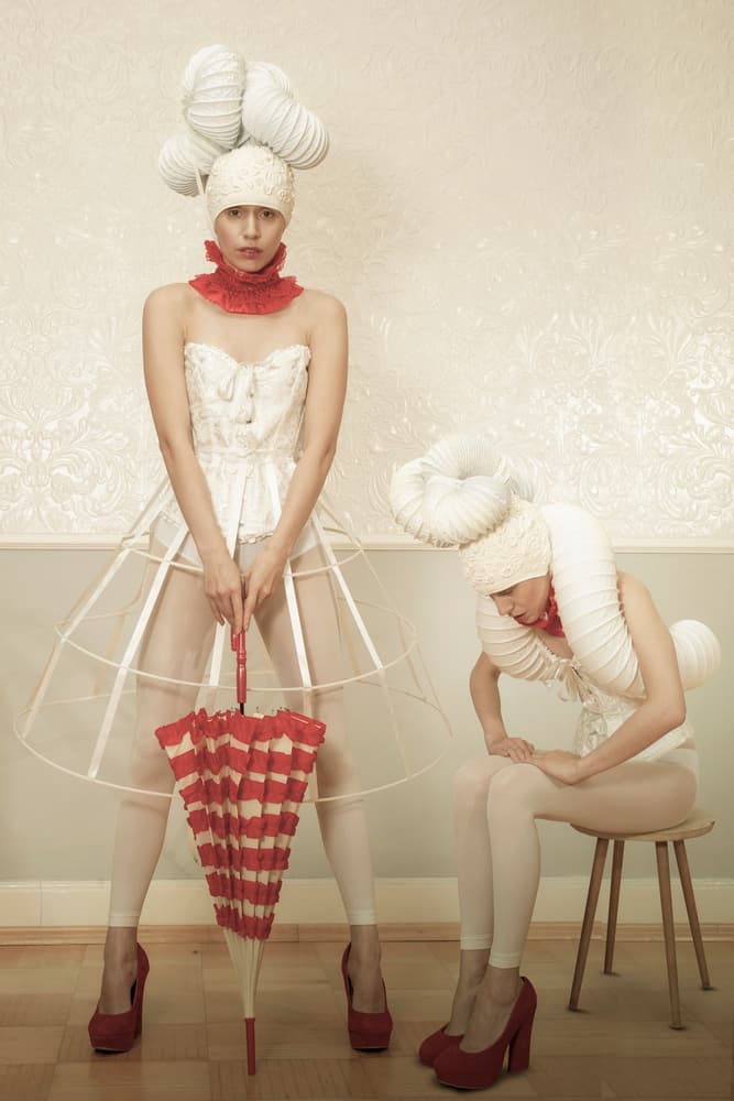 Whimsical Fashion Portrait by Christine von Diepenbroek — canvas wall art