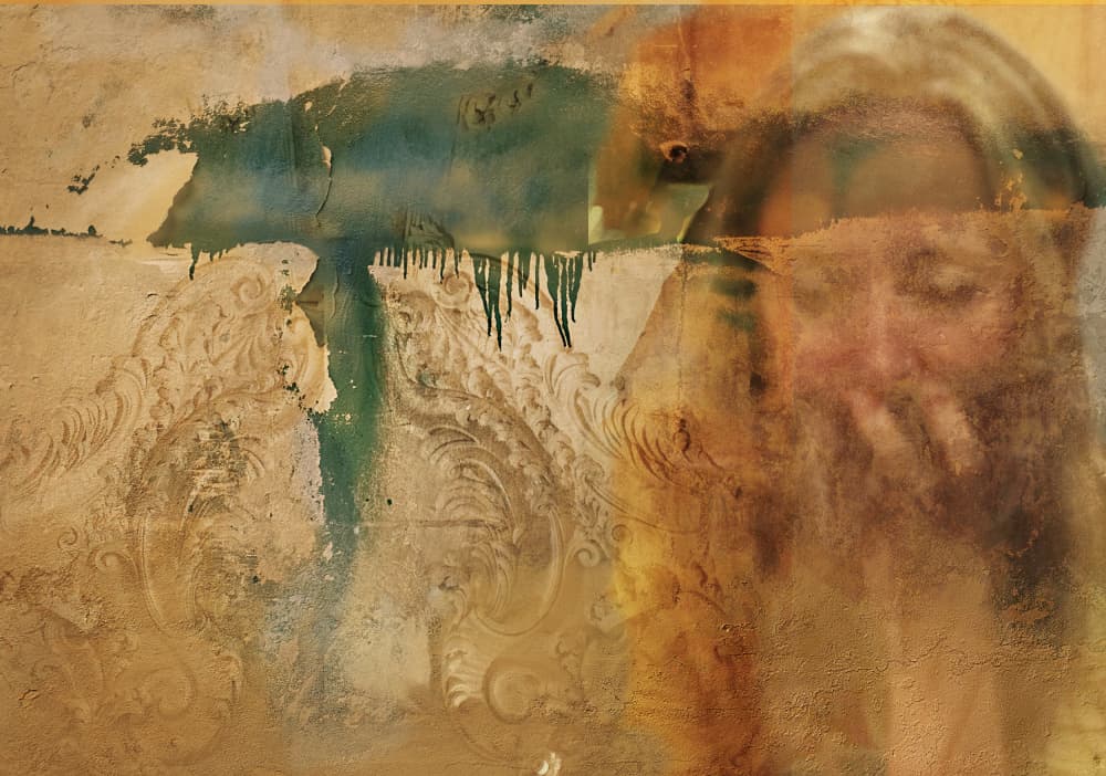 Melancholy Spiritual Portrait by Mariuca Brancoveanu — canvas wall art
