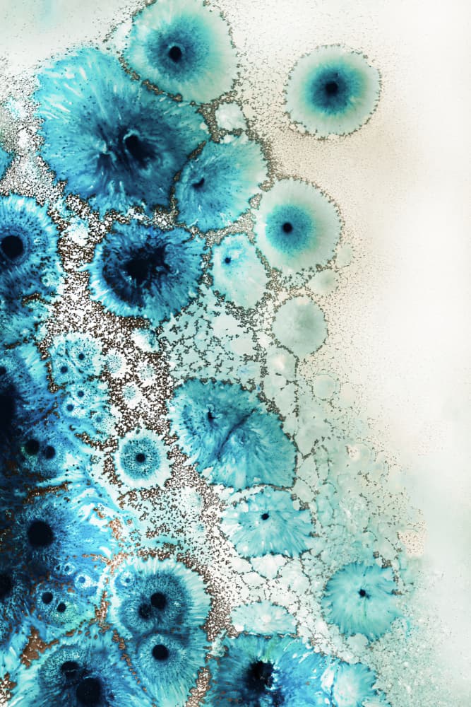 Aqua Aurora  3upscaled Cgi 13287w by Petra Meikle de Vlas — canvas wall art