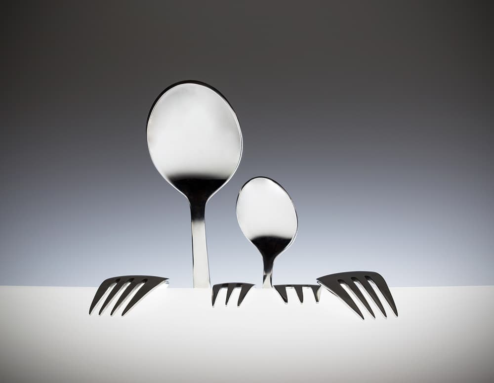 Curious Kitchen Cutlery by Wieteke de Kogel — canvas wall art