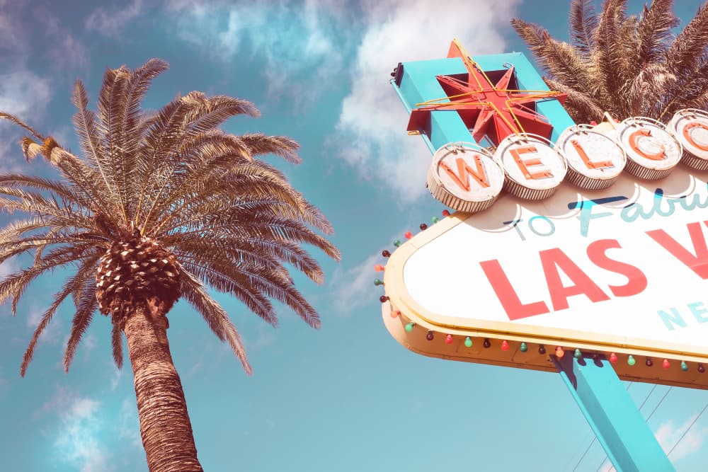 Fabulous Las Vegas Welcome by Pictufy Studio III — canvas wall art