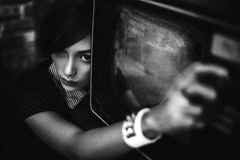 Intense Woman's Gaze by Abr Abe — canvas wall art
