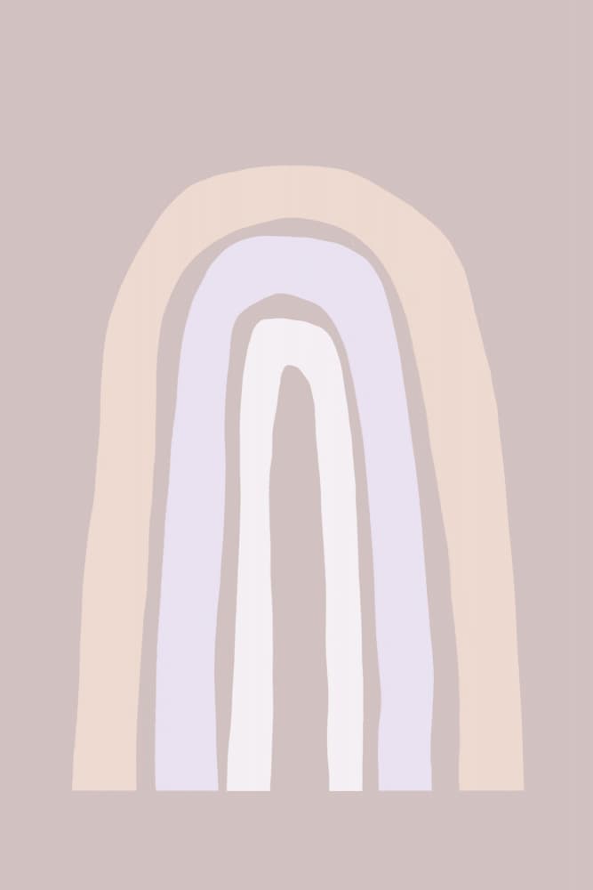 Soft Pastel Tones And Organic Shapes by uplusmestudio — canvas wall art