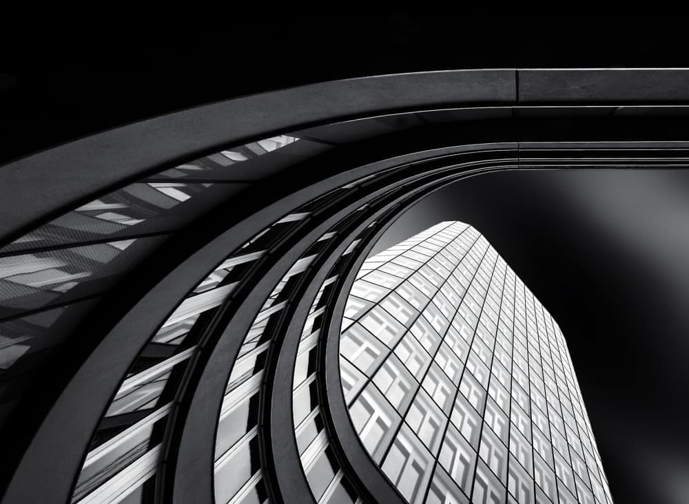 Modern Urban Curves by Gerard Jonkman — canvas wall art