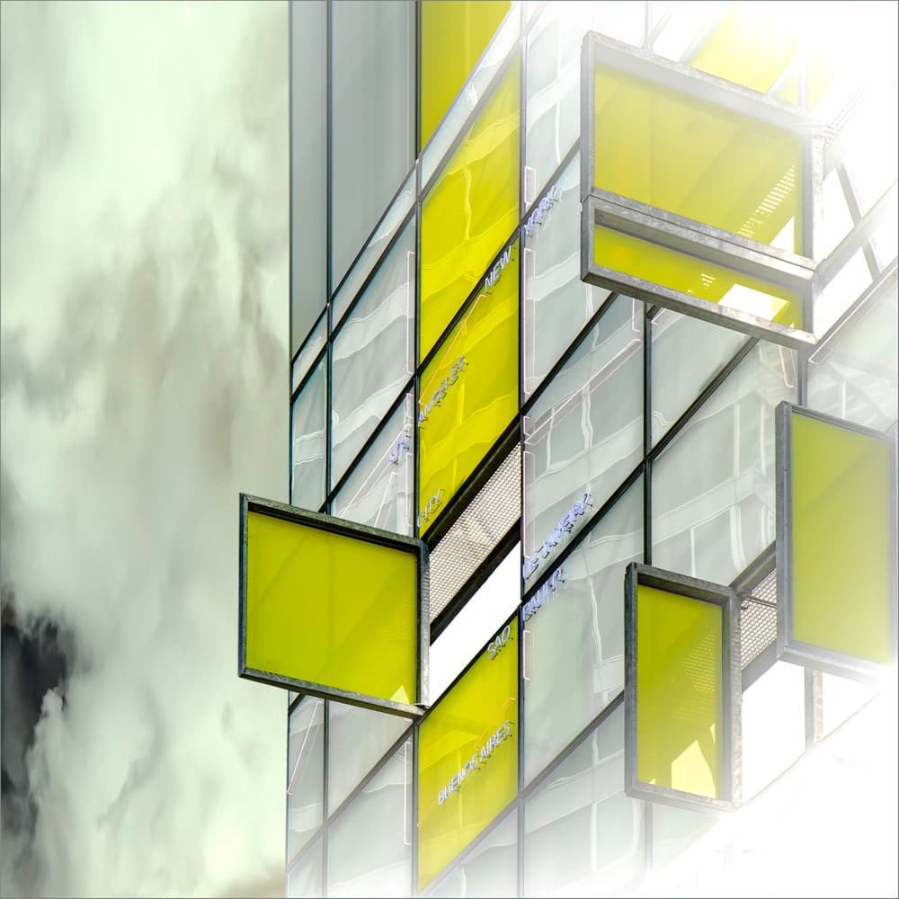 Bright Urban Architecture by Gilbert Claes — canvas wall art