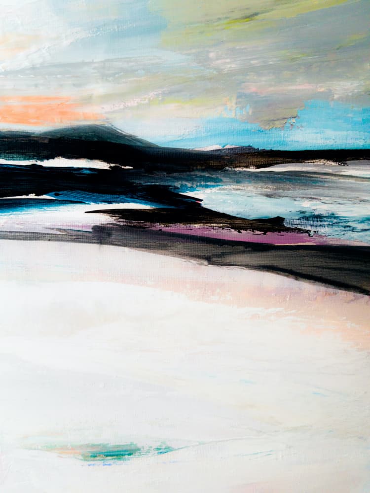 Colorful Abstract Horizon by Ejaaz Haniff — canvas wall art