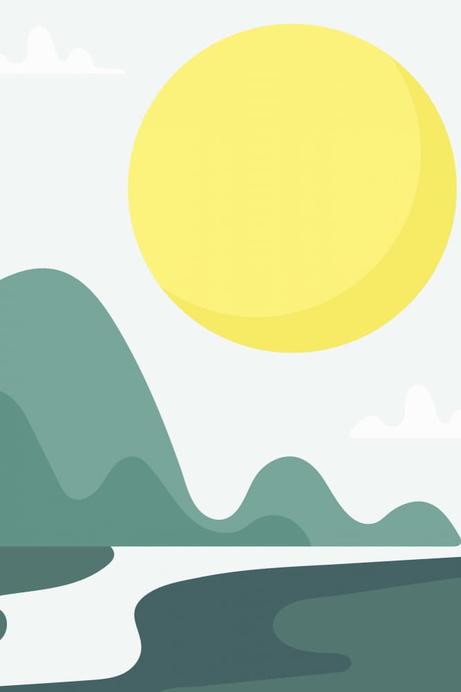 Sunny Mountain River by jay stanley — canvas wall art