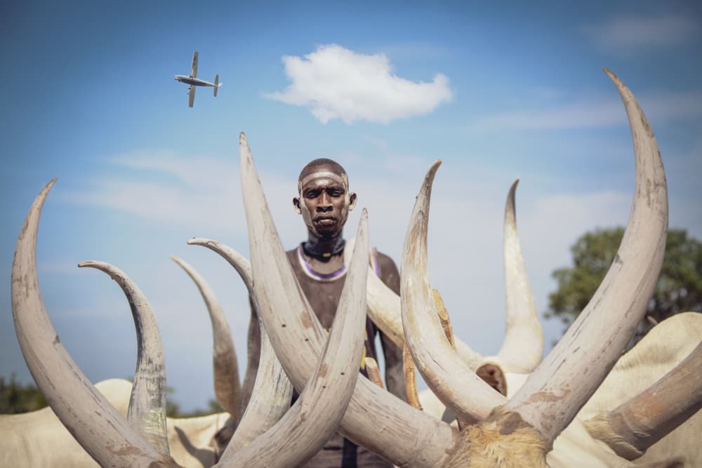 Dinka man by Svetlin Yosifov — canvas wall art