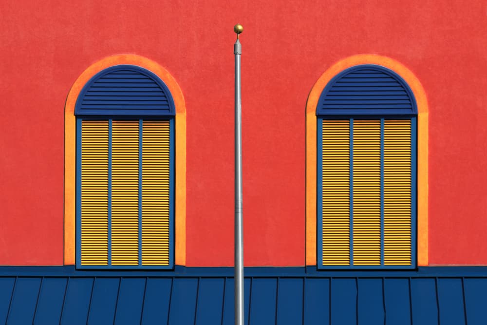 Vibrant Arched Windows by Hans-Wolfgang Hawerkamp — canvas wall art