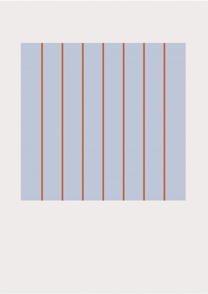 Serene Blue Stripes by FINE FINE STUFF — canvas wall art