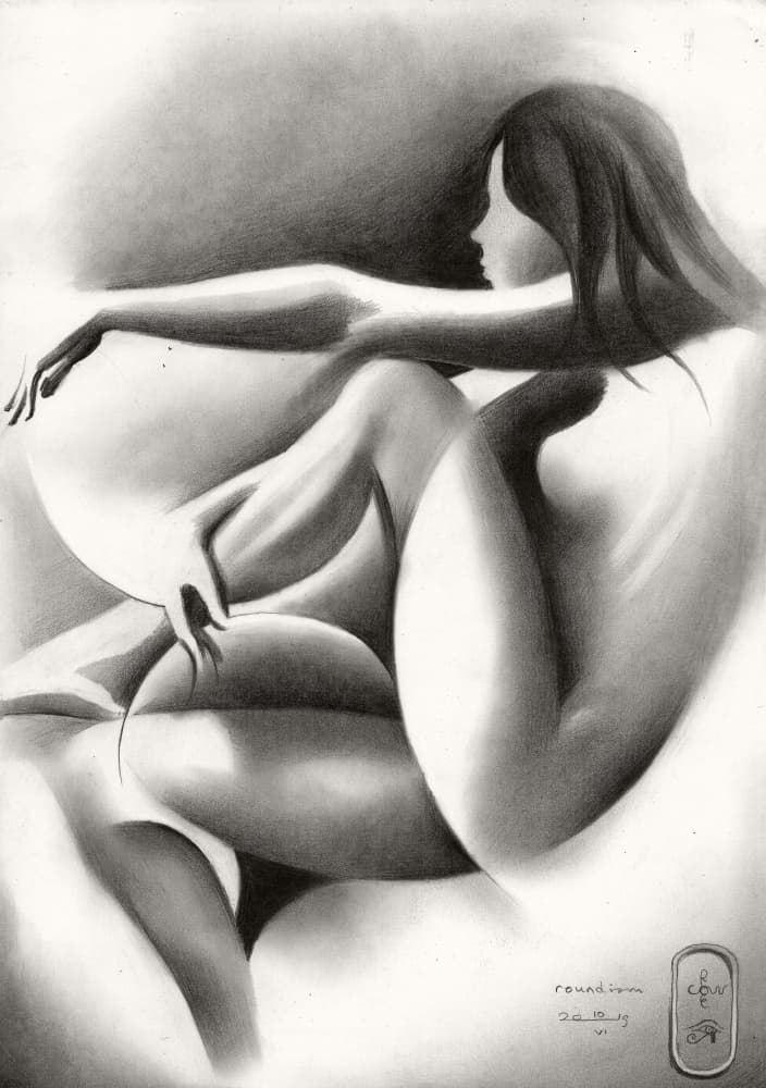 Sensual Reclining Woman by Corné Akkers — canvas wall art