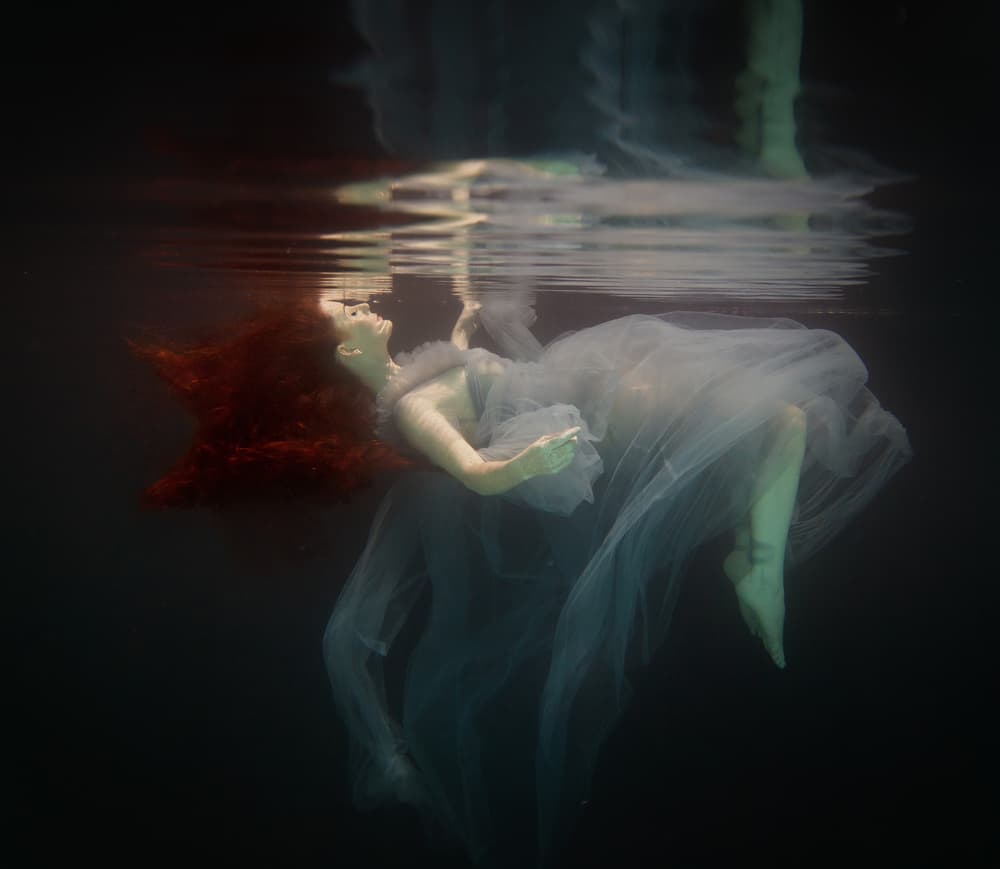 Ethereal Underwater Flow by Gabriela Slegrova — canvas wall art