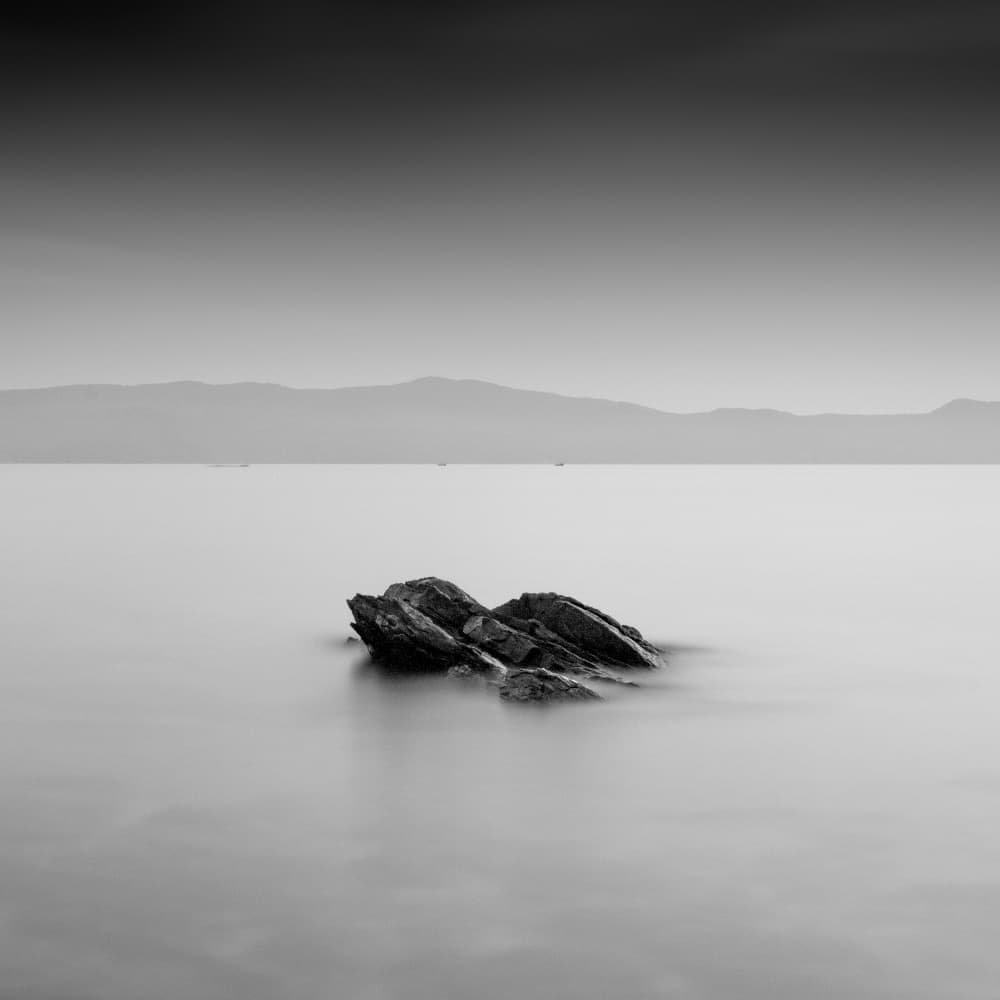 Solitary Sea Rock by Catalin Baican — canvas wall art