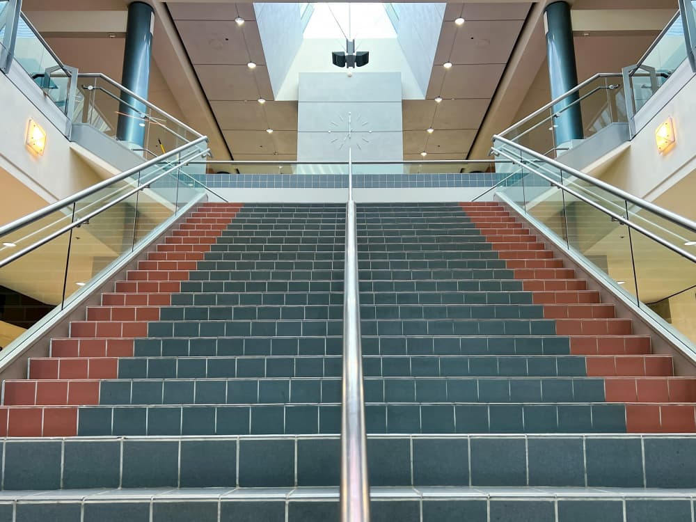 Modern Stairway Ascent by Sunil Kulkarni — canvas wall art