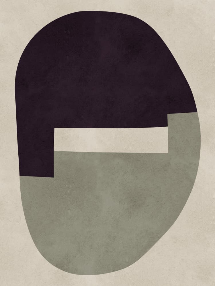 Muted Geometric Balance by Vitor Costa — canvas wall art
