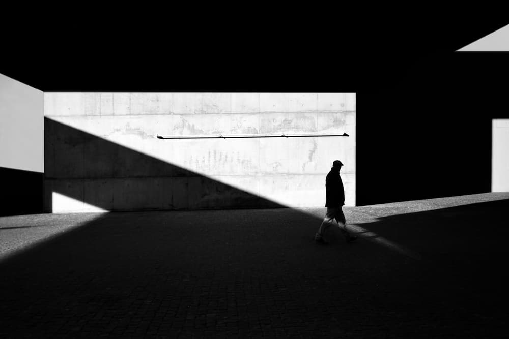 Solitary Man Urban Shadows by Florentinus Joseph — canvas wall art
