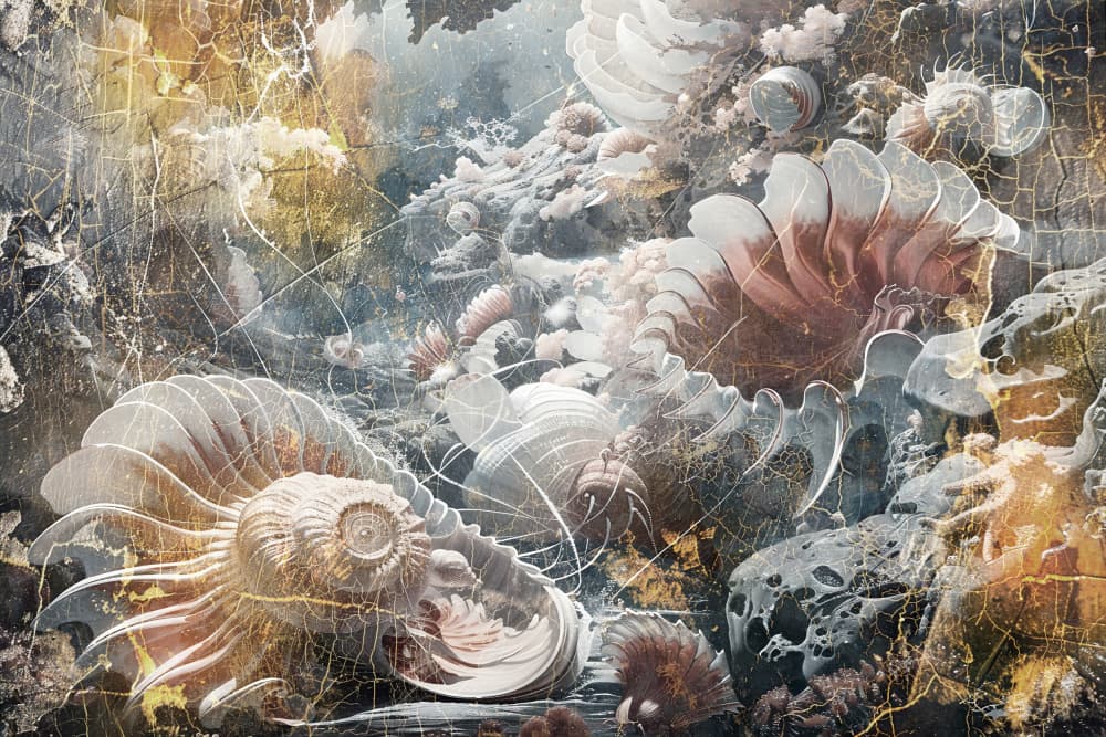 Ancient Sea Spirals by Rafal Kulik — canvas wall art