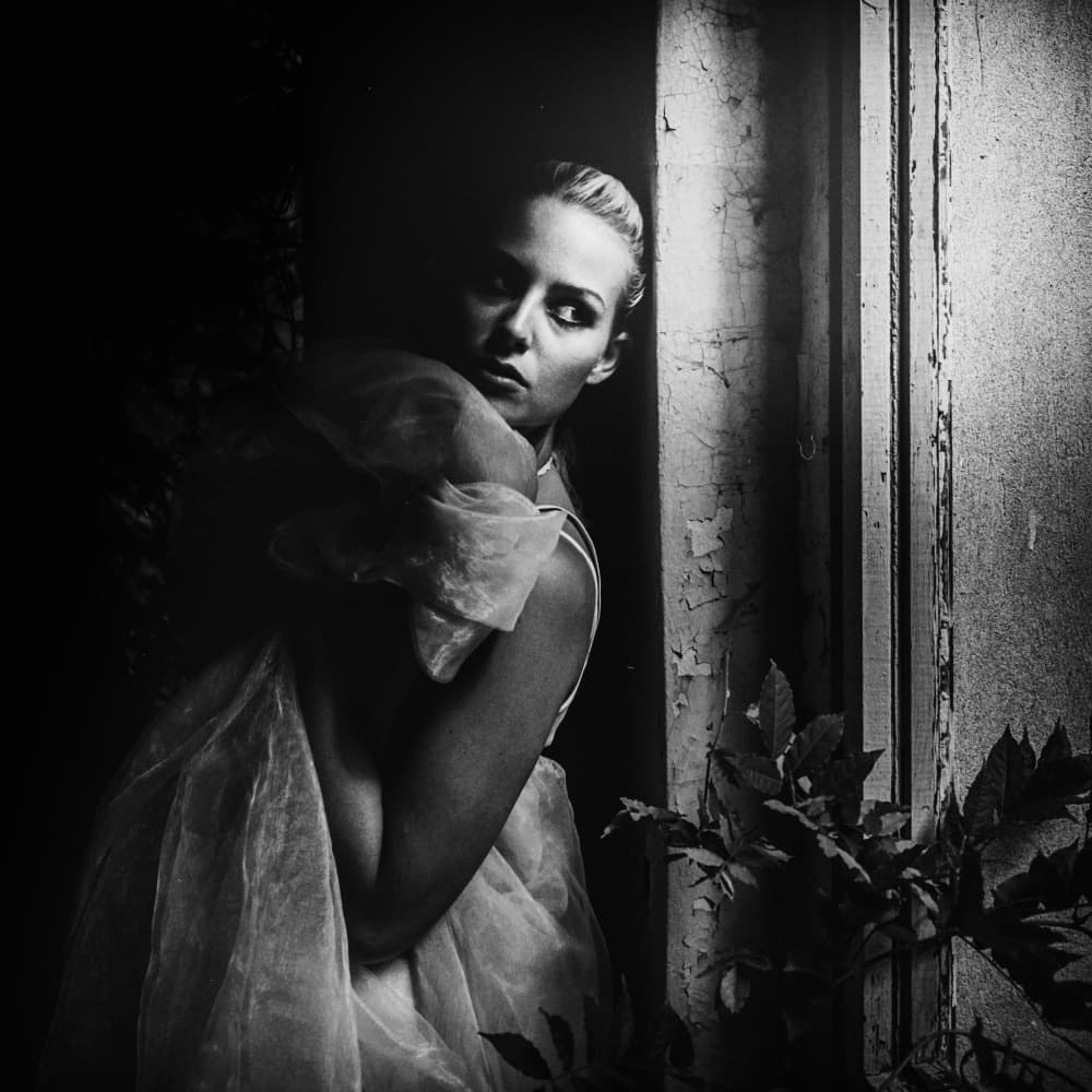 Woman In Shadow by Stefan Buder — canvas wall art