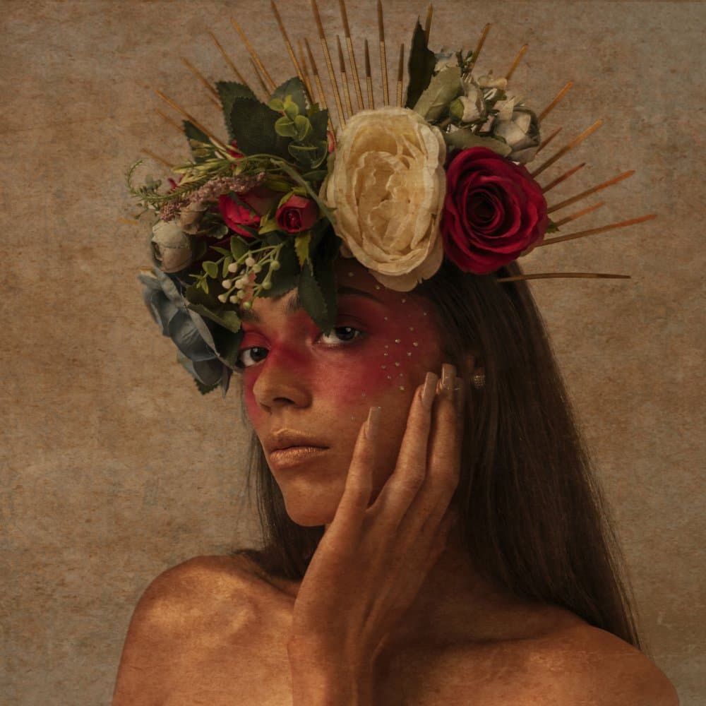 Painted Flower Goddess by Kiki Yuan — canvas wall art