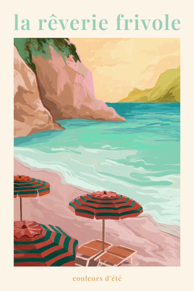 La Rêverie Frivole - Beach by Goed Blauw — canvas wall art