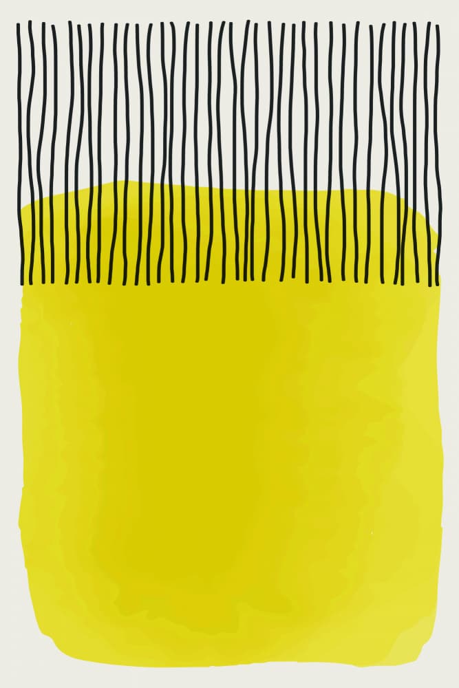 Modern Yellow Lines by jay stanley — canvas wall art