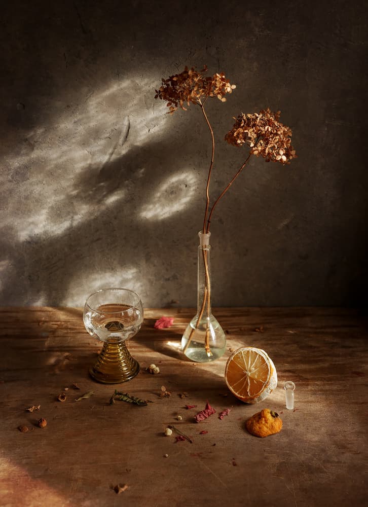 Earthy Floral Still Life by Ala Pneuma — canvas wall art