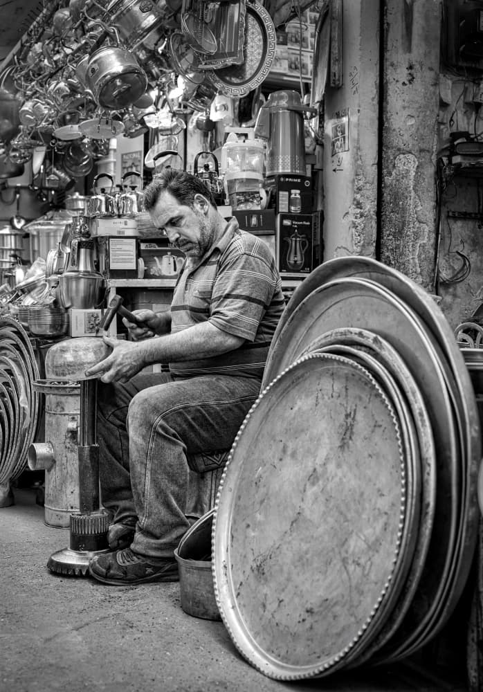 Artisan At Work by Bashar Alsofey — canvas wall art