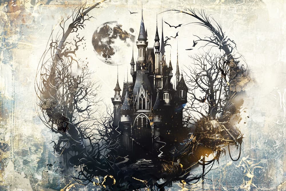 Moonlit Haunted Castle by Rafal Kulik — canvas wall art