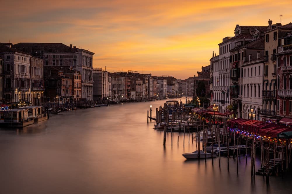 Venice Grand Canal Twilight by Lisa Aurora Campbell — canvas wall art