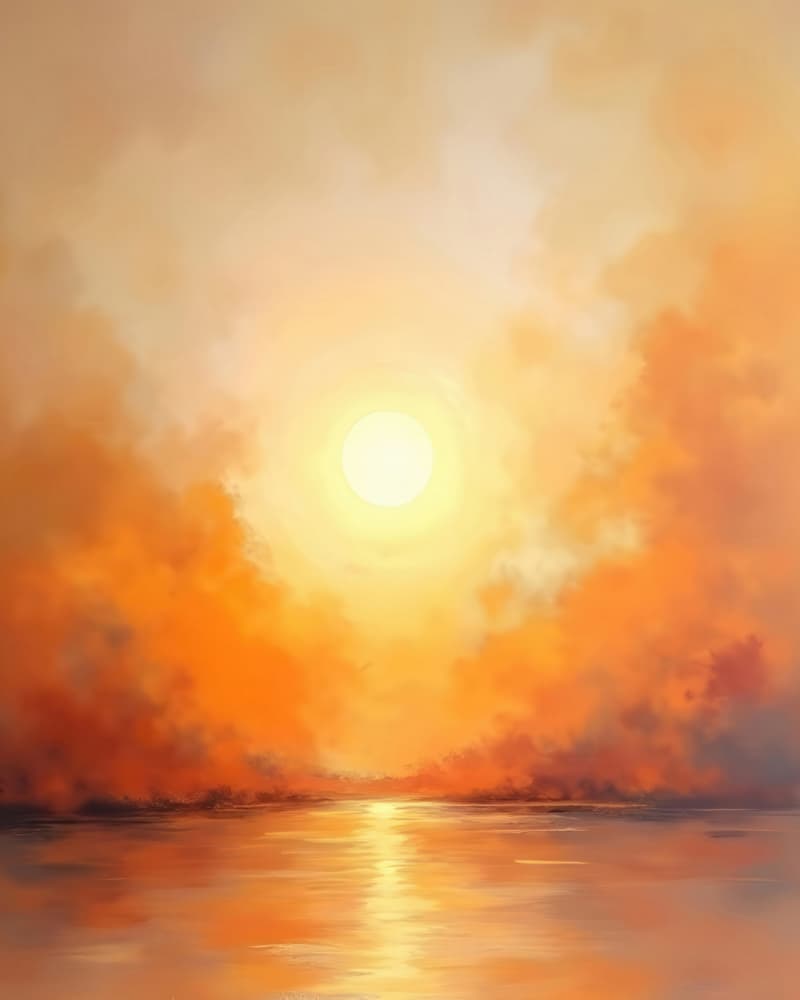 Radiant Sunset Reflections by Alpenglow Workshop — canvas wall art