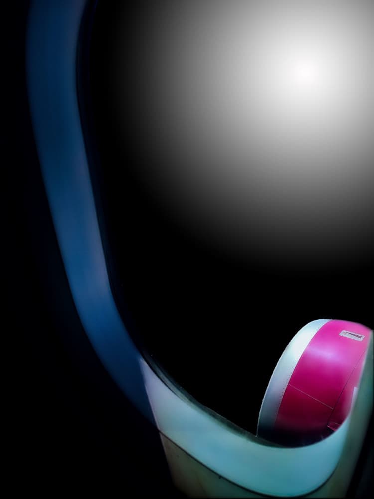 Dynamic Pink Curve by Raffaele Corte — canvas wall art