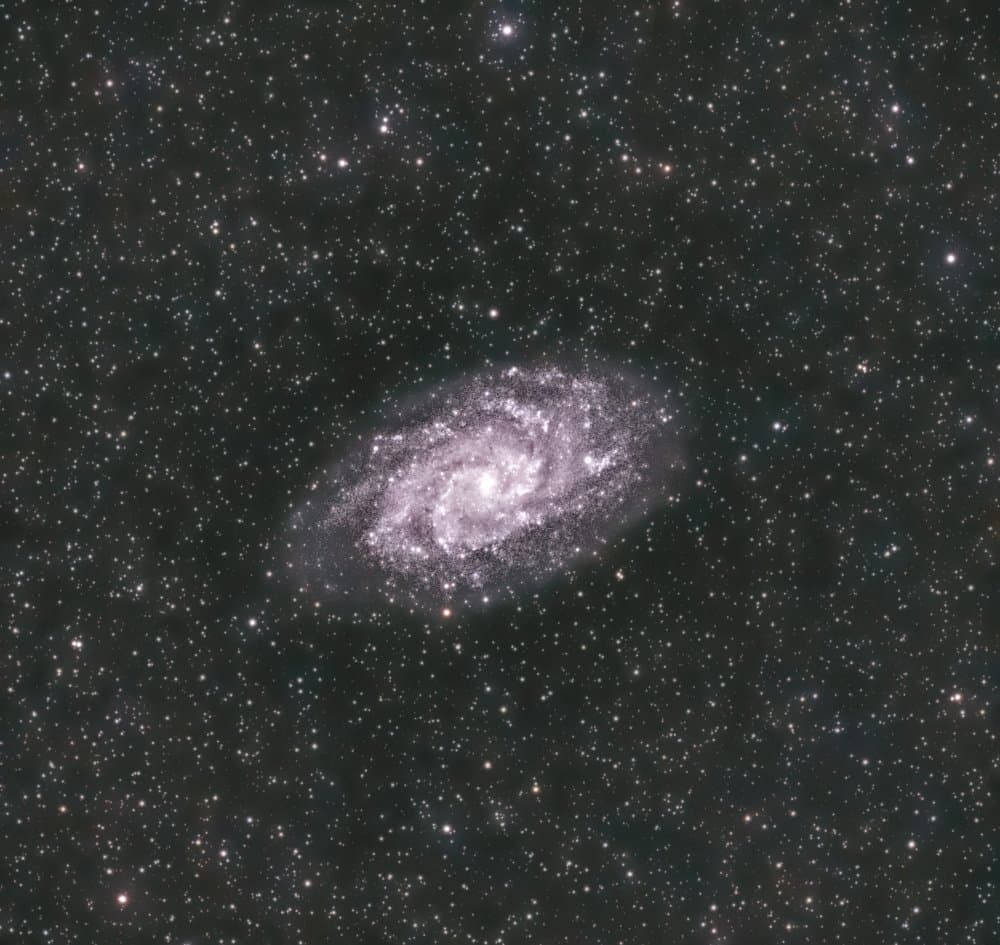 Shimmering Cosmic Galaxy by Basudeb Chakrabarti — canvas wall art