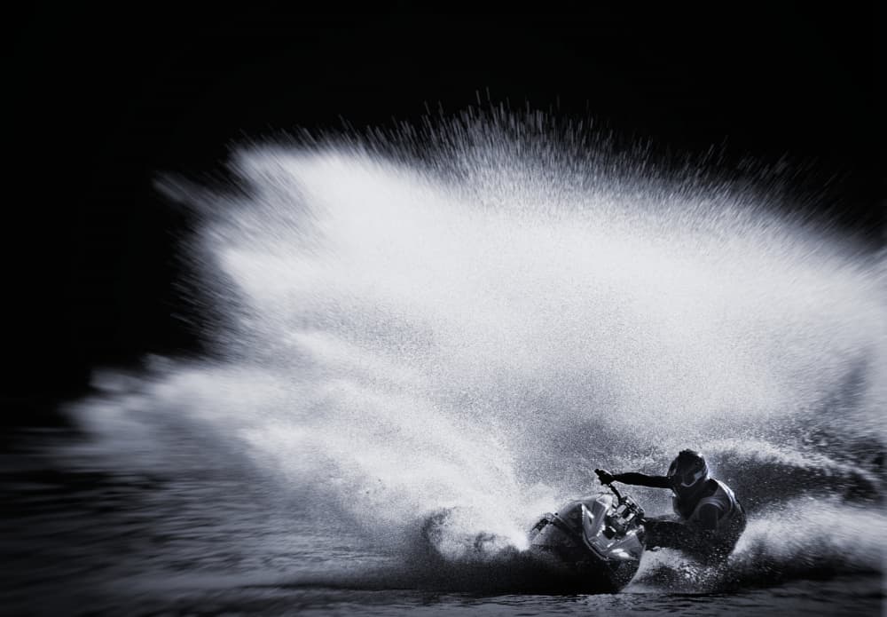 Jet Ski Power Splash by Erhard Batzdorf — canvas wall art