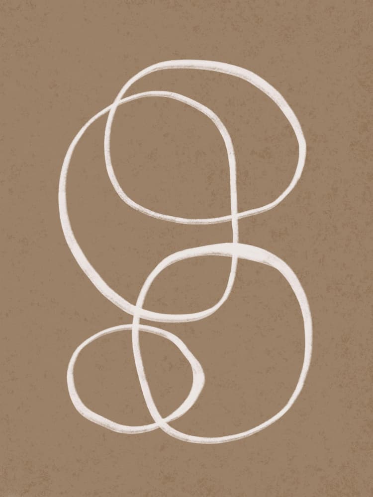 Minimal Organic Curves by Little Dean — canvas wall art