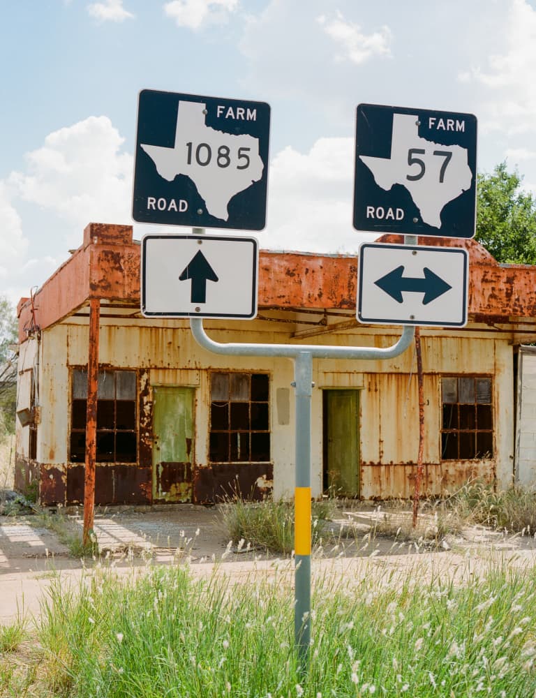 Rusty Texas Farm Roads by Bethany Young — canvas wall art