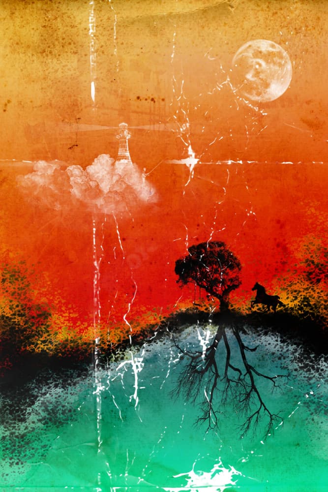 Surreal Moonlit Dreamscape by Rafal Kulik — canvas wall art